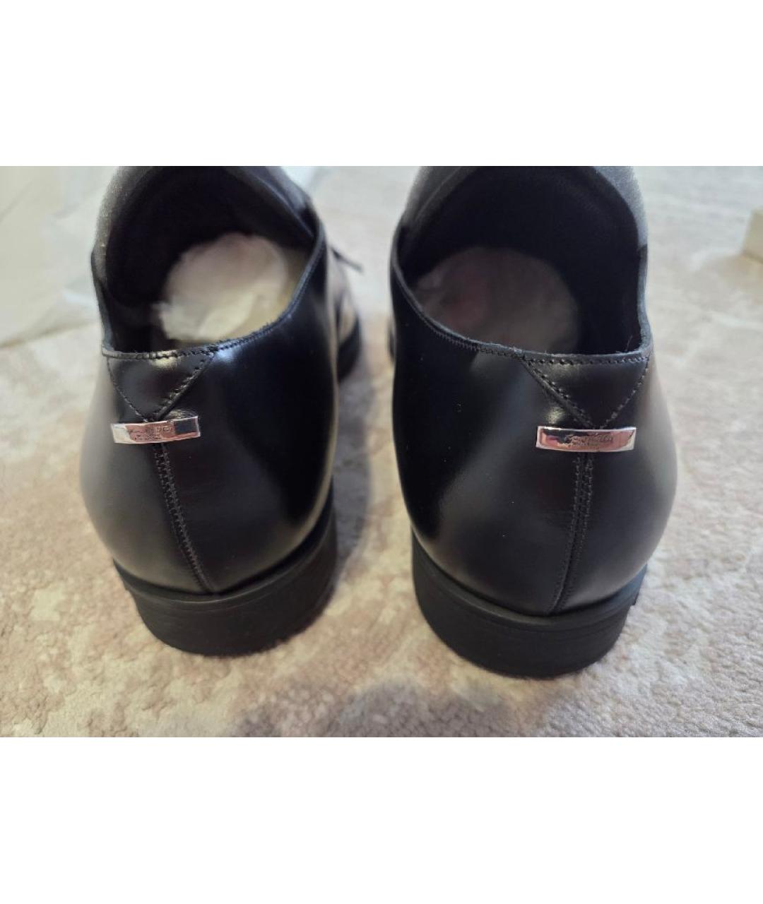 LOUIS VUITTON Черные кожаные туфли, фото 4