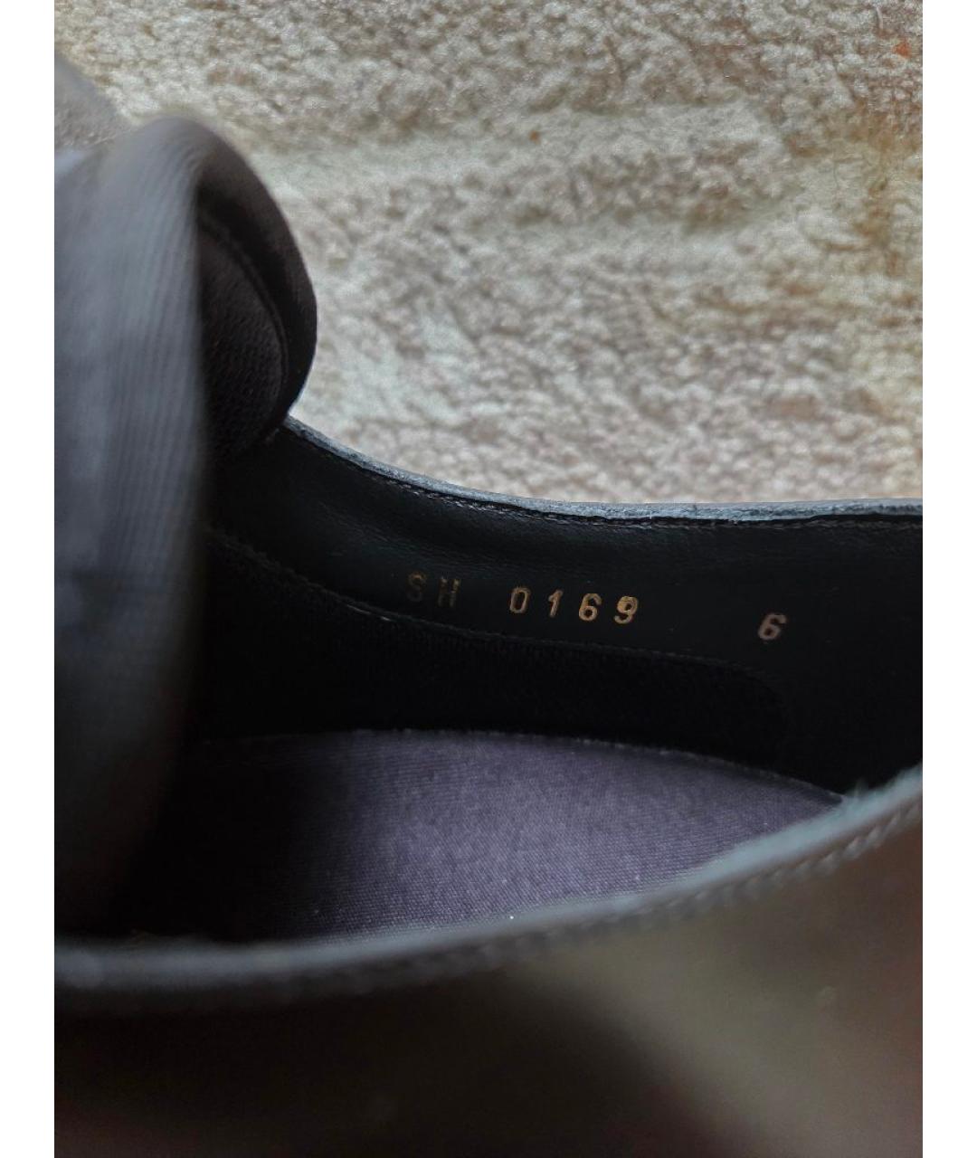 LOUIS VUITTON Черные кожаные туфли, фото 7