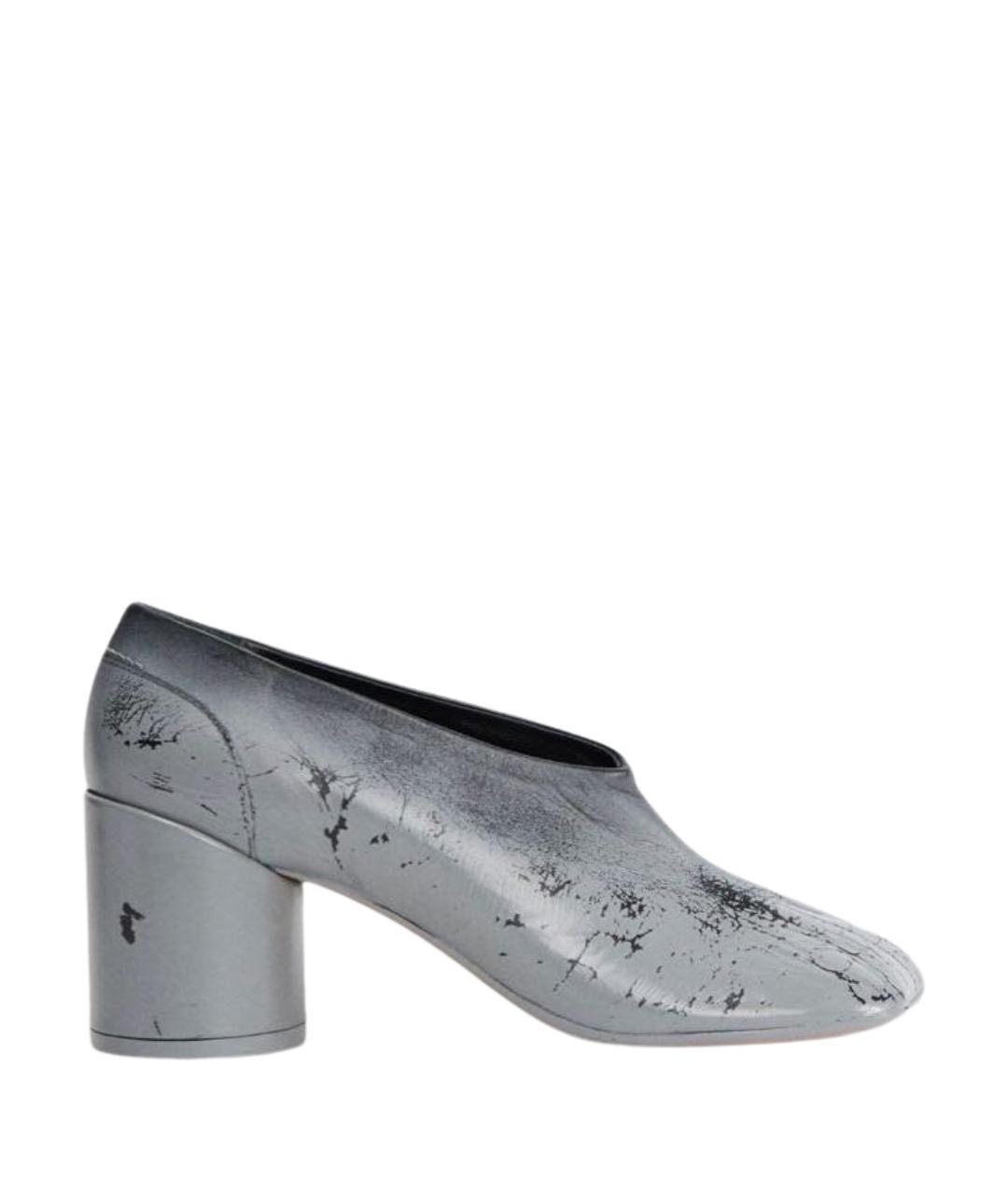 MAISON MARGIELA Серые кожаные туфли, фото 1