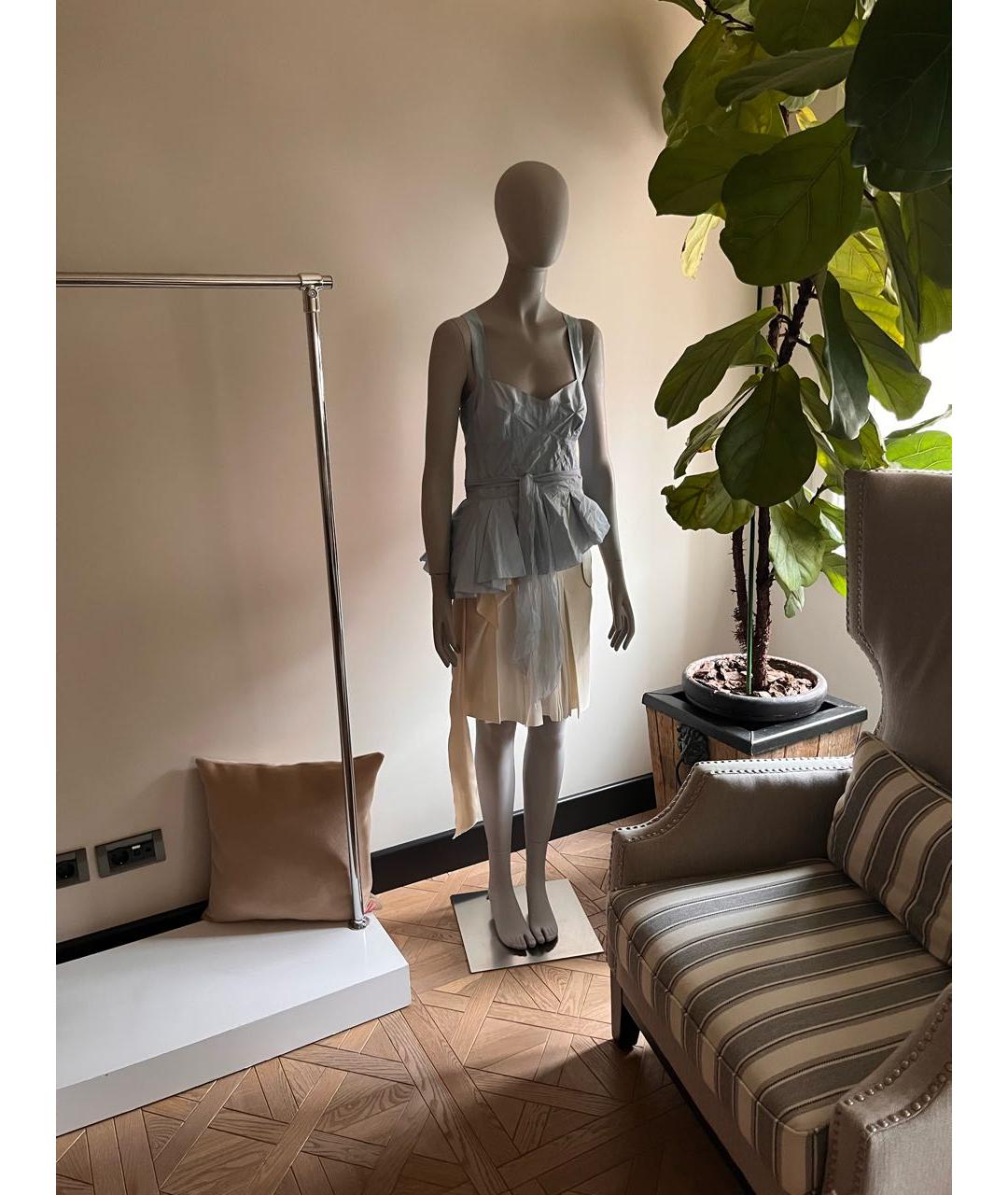 LOUIS VUITTON Голубой хлопковый корсет, фото 3