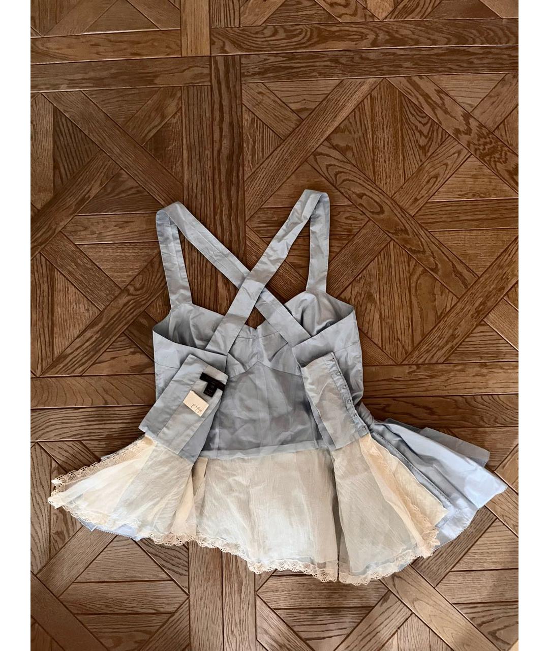 LOUIS VUITTON Голубой хлопковый корсет, фото 2