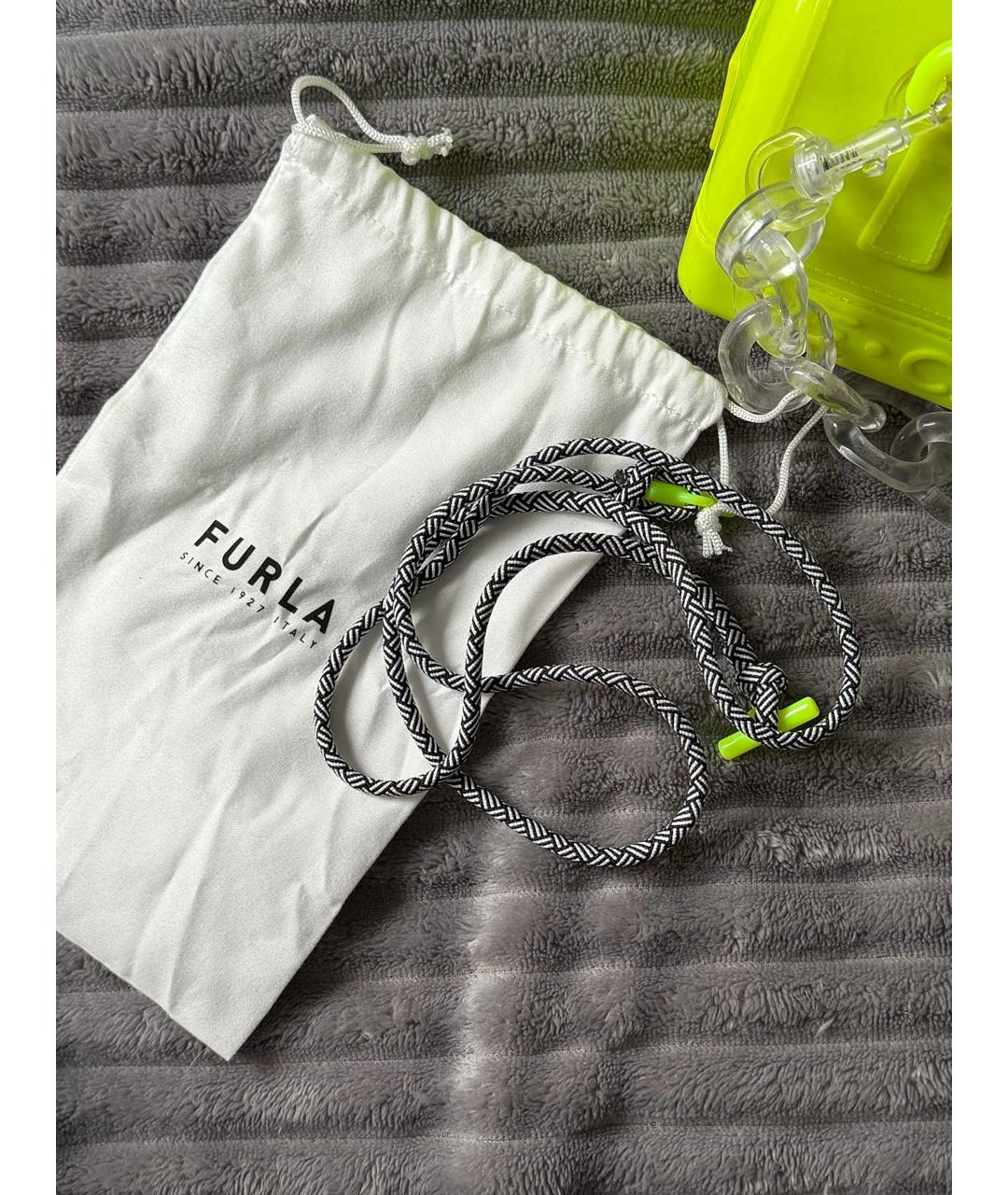 FURLA Желтая сумка через плечо, фото 3