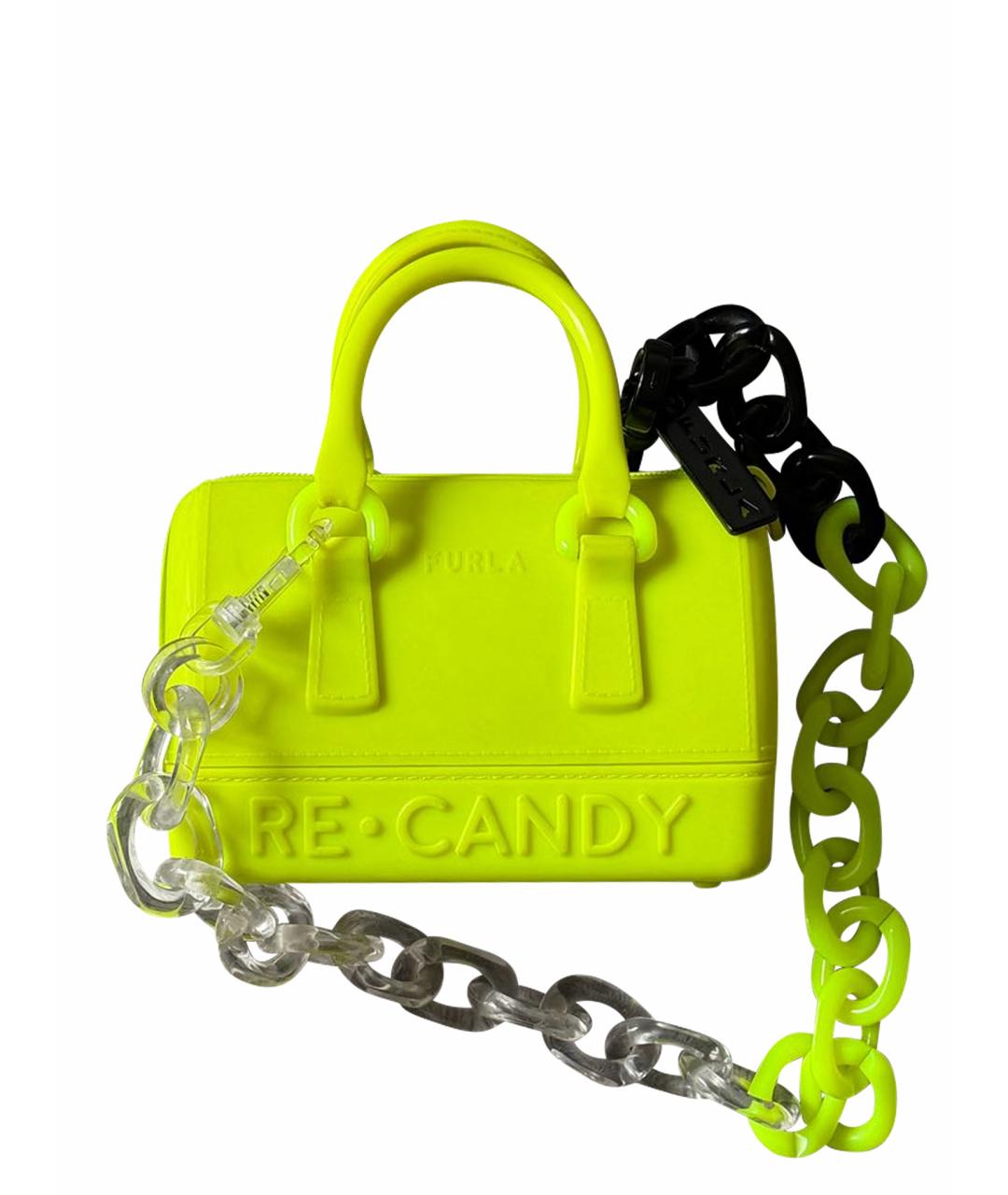 FURLA Желтая сумка через плечо, фото 1