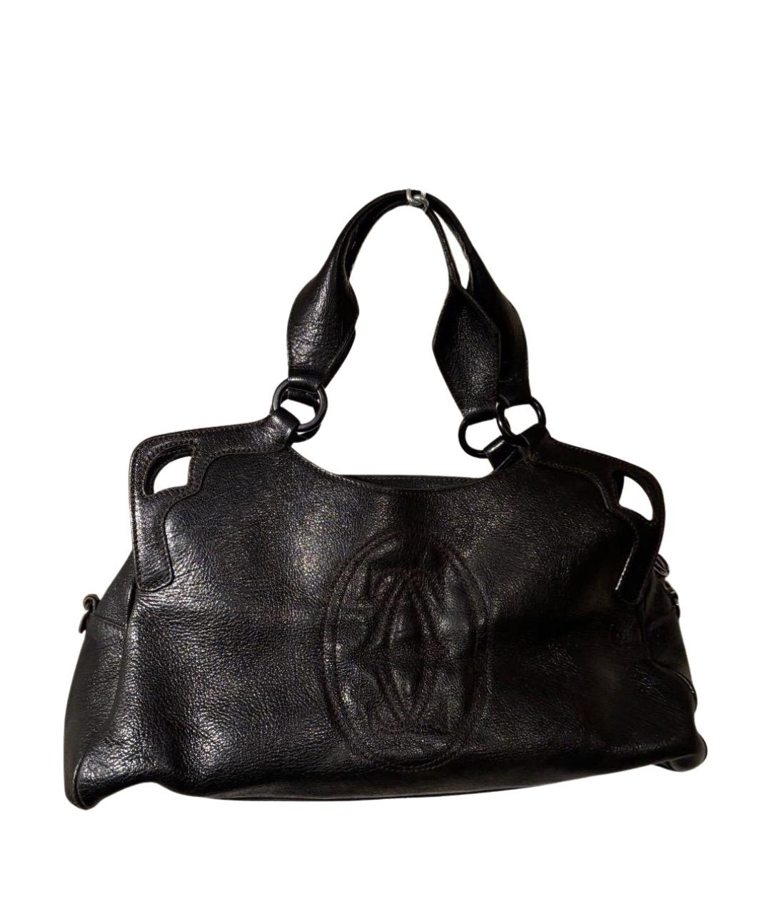 CARTIER Черная кожаная сумка тоут, фото 1