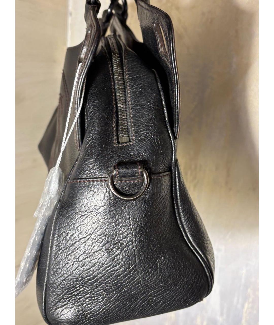 CARTIER Черная кожаная сумка тоут, фото 5