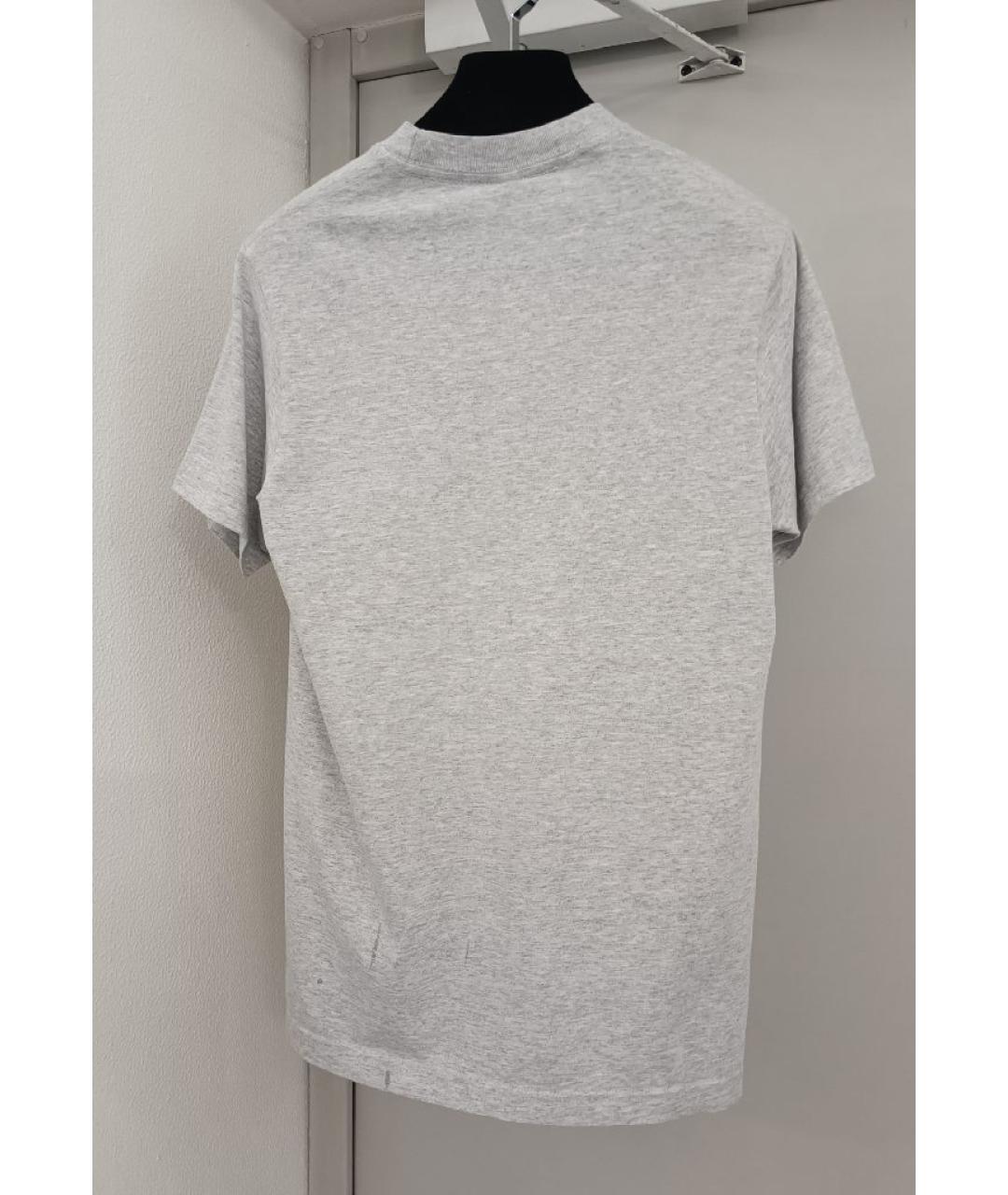 SPORTY AND RICH Серая хлопковая футболка, фото 2