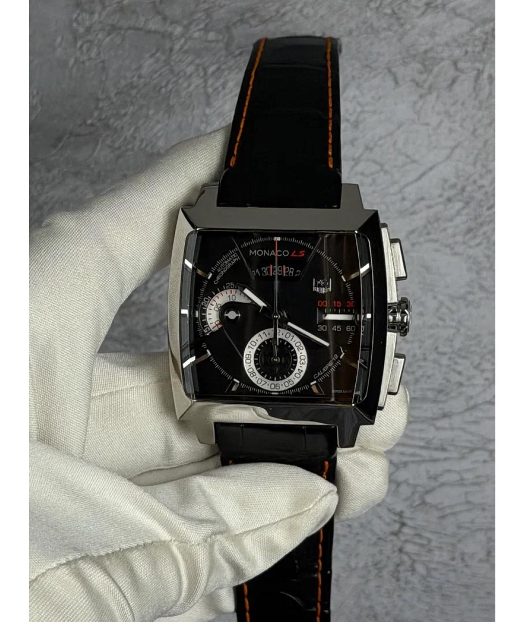 TAG HEUER Черные стальные часы, фото 2