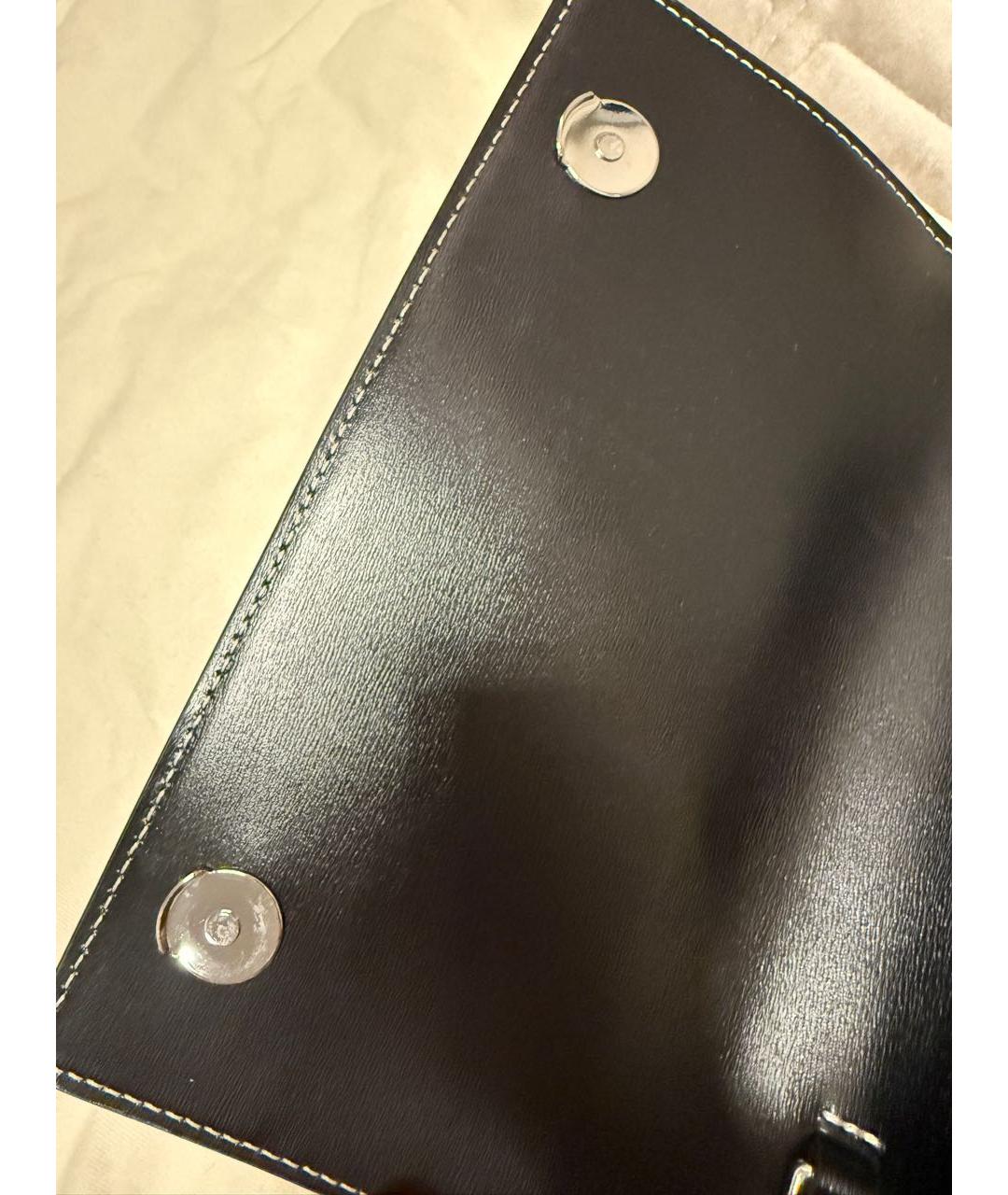 12 STOREEZ Черная кожаная сумка с короткими ручками, фото 6