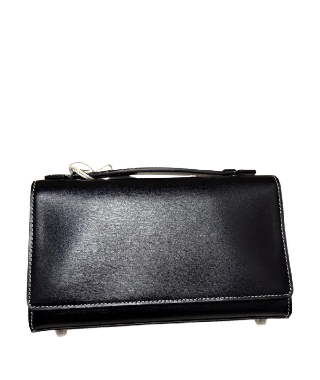 12 STOREEZ Черная кожаная сумка с короткими ручками, фото 1