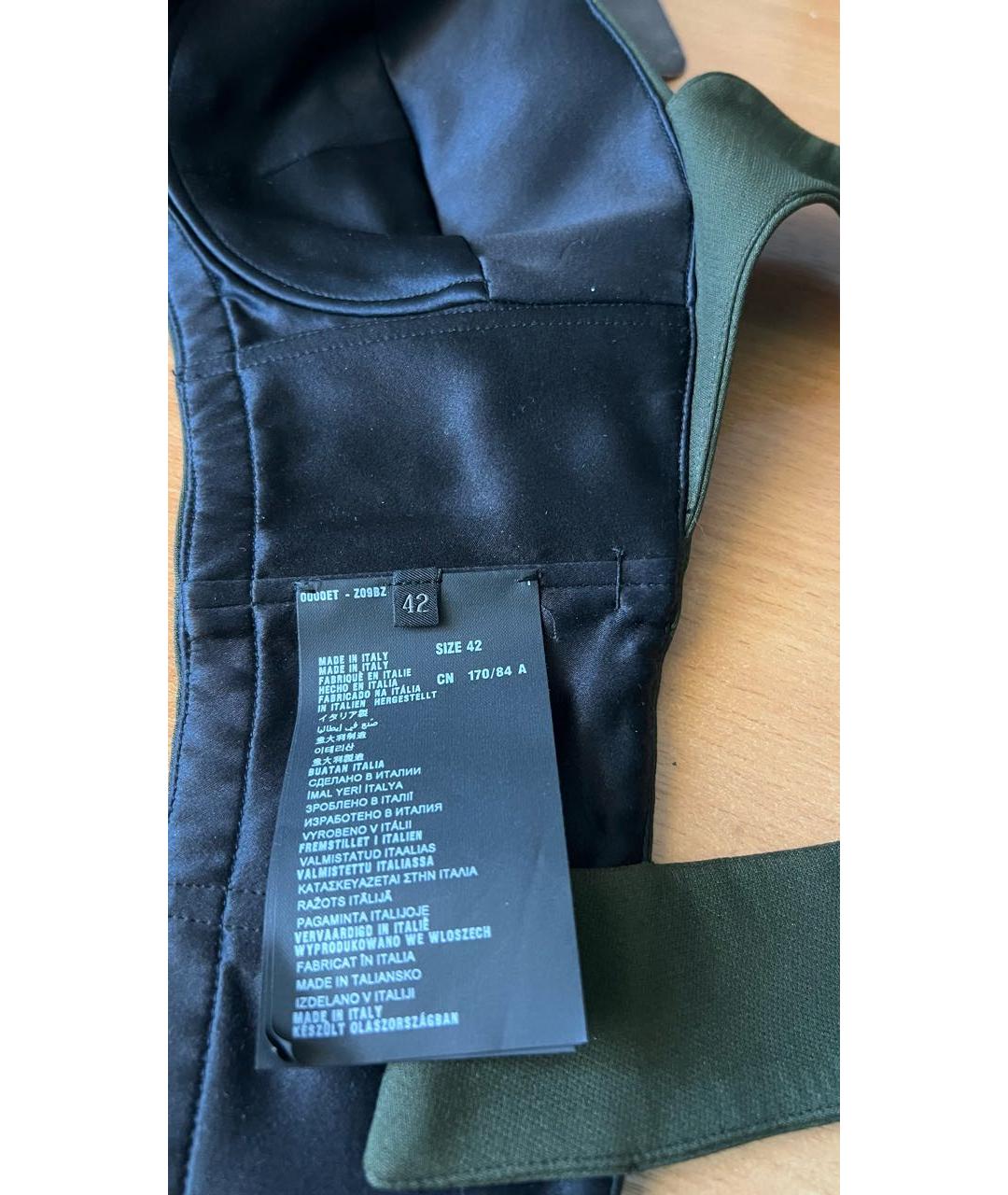 PRADA Хаки шерстяной корсет, фото 4