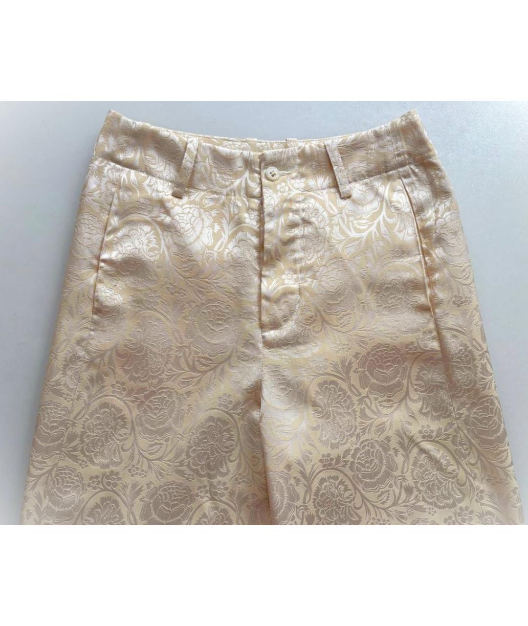 UMA WANG Бежевые льняные брюки широкие, фото 6