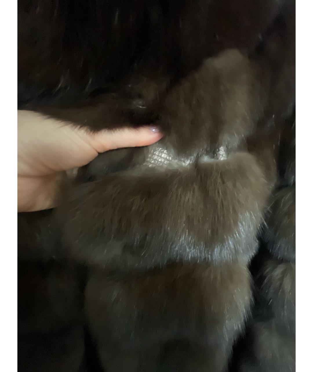 BRASCHI Коричневая меховая шуба, фото 6