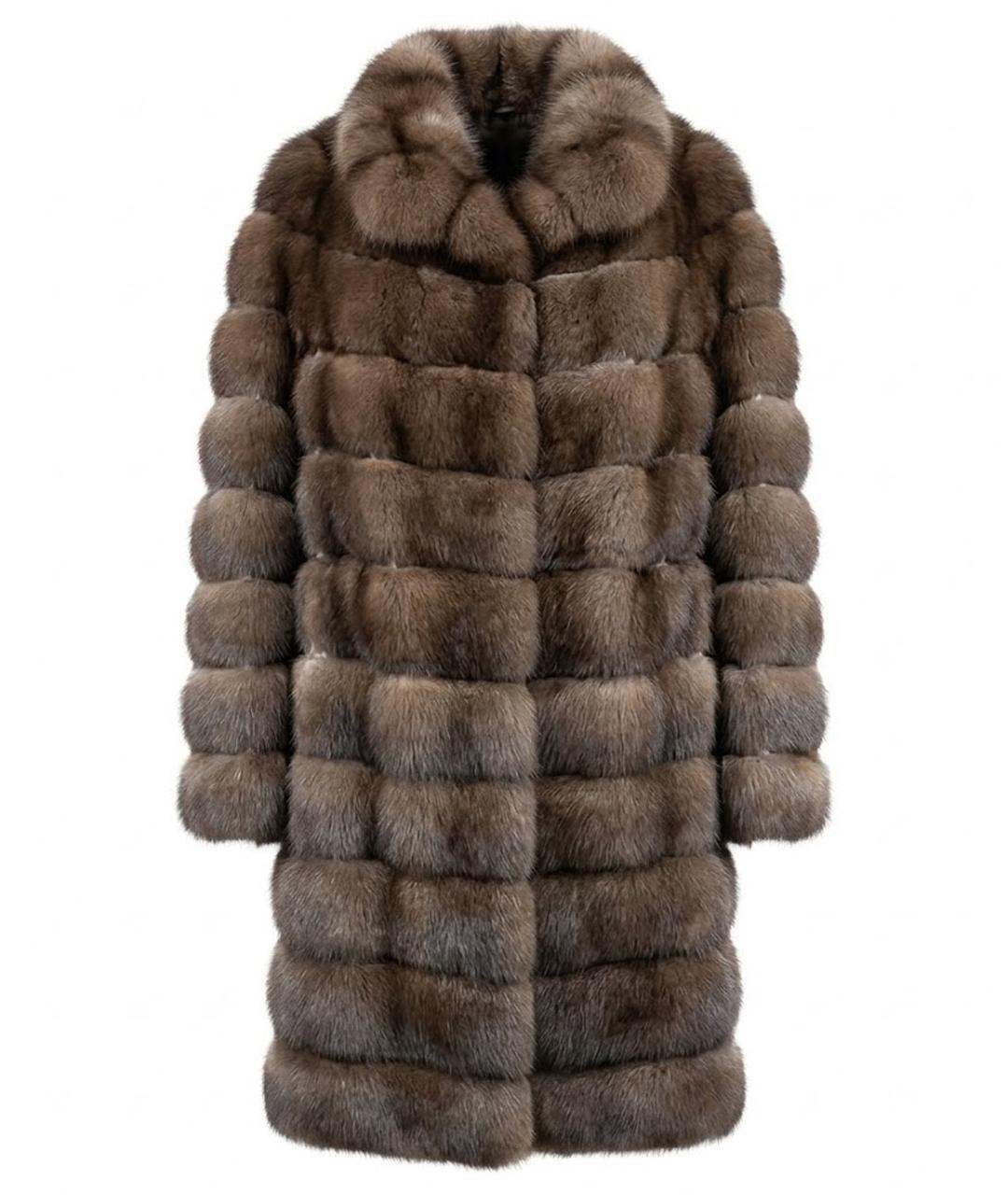 BRASCHI Коричневая меховая шуба, фото 1