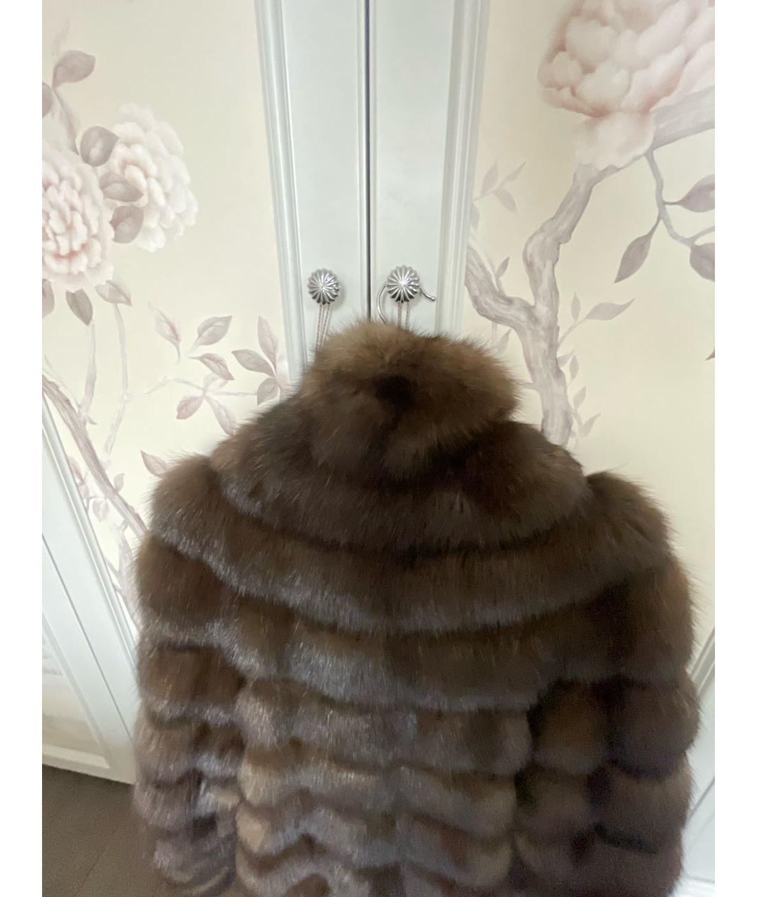 BRASCHI Коричневая меховая шуба, фото 3