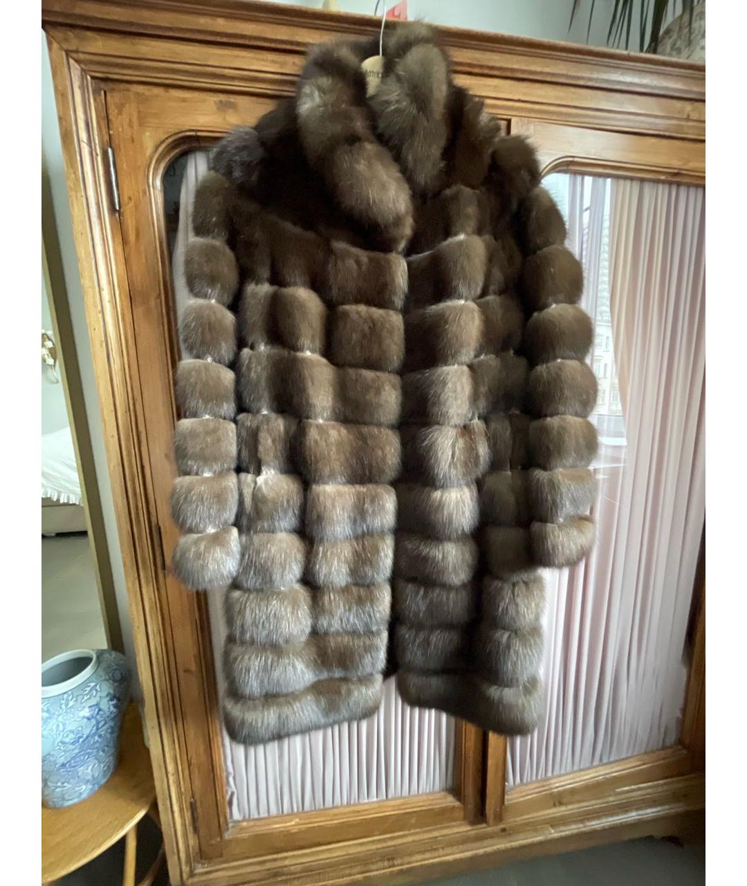 BRASCHI Коричневая меховая шуба, фото 7