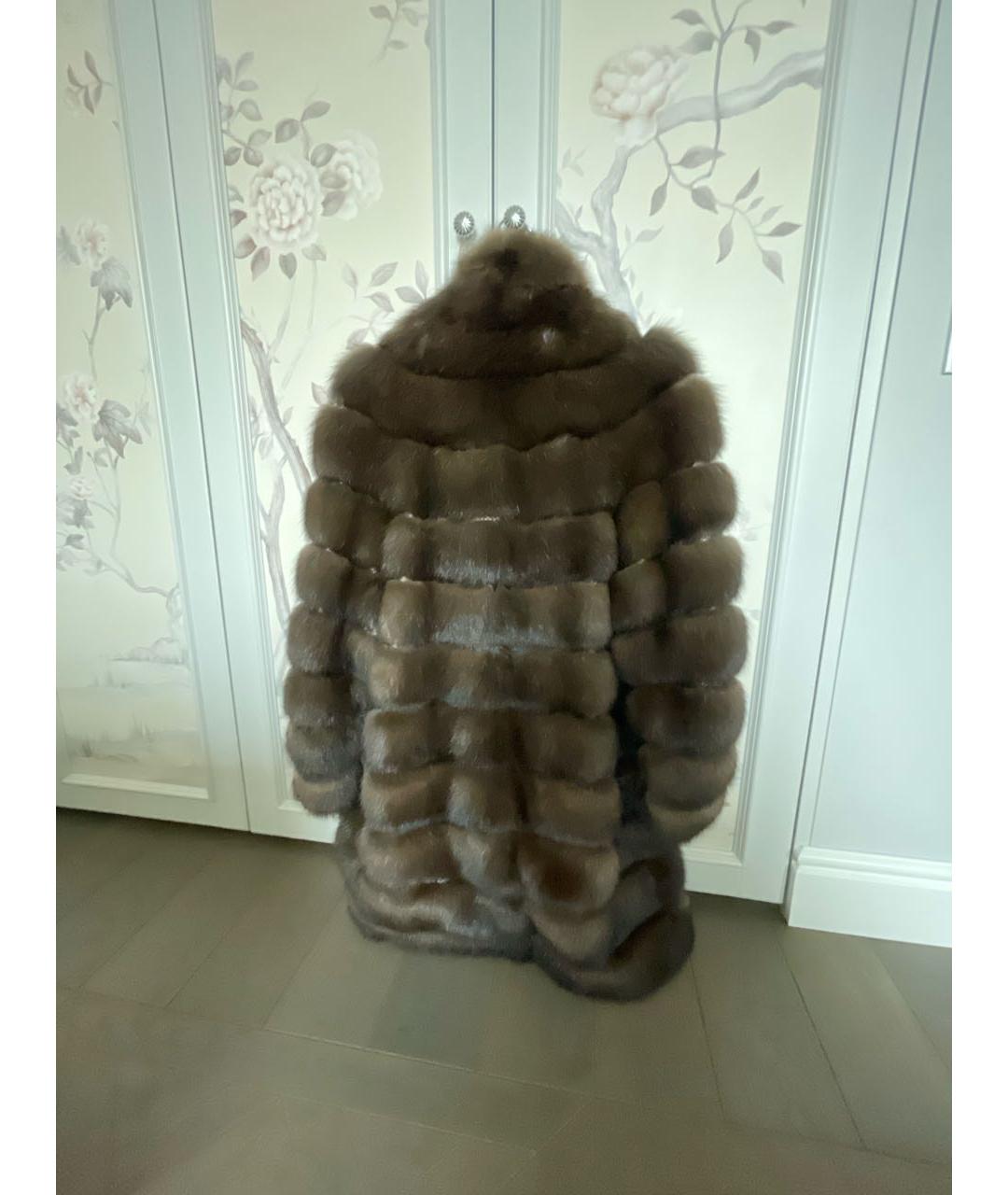 BRASCHI Коричневая меховая шуба, фото 2