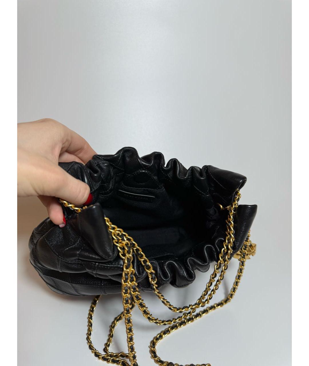 TORY BURCH Черная кожаная сумка через плечо, фото 4