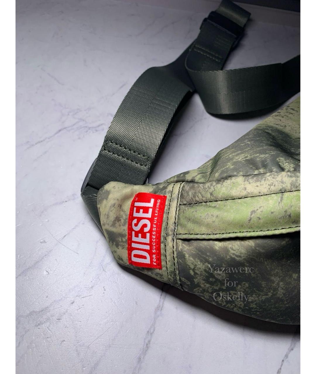 DIESEL Хаки поясная сумка, фото 7