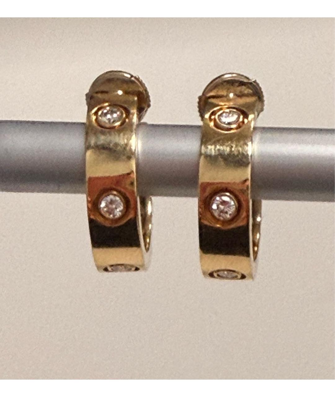 CARTIER Золотые серьги из желтого золота, фото 2