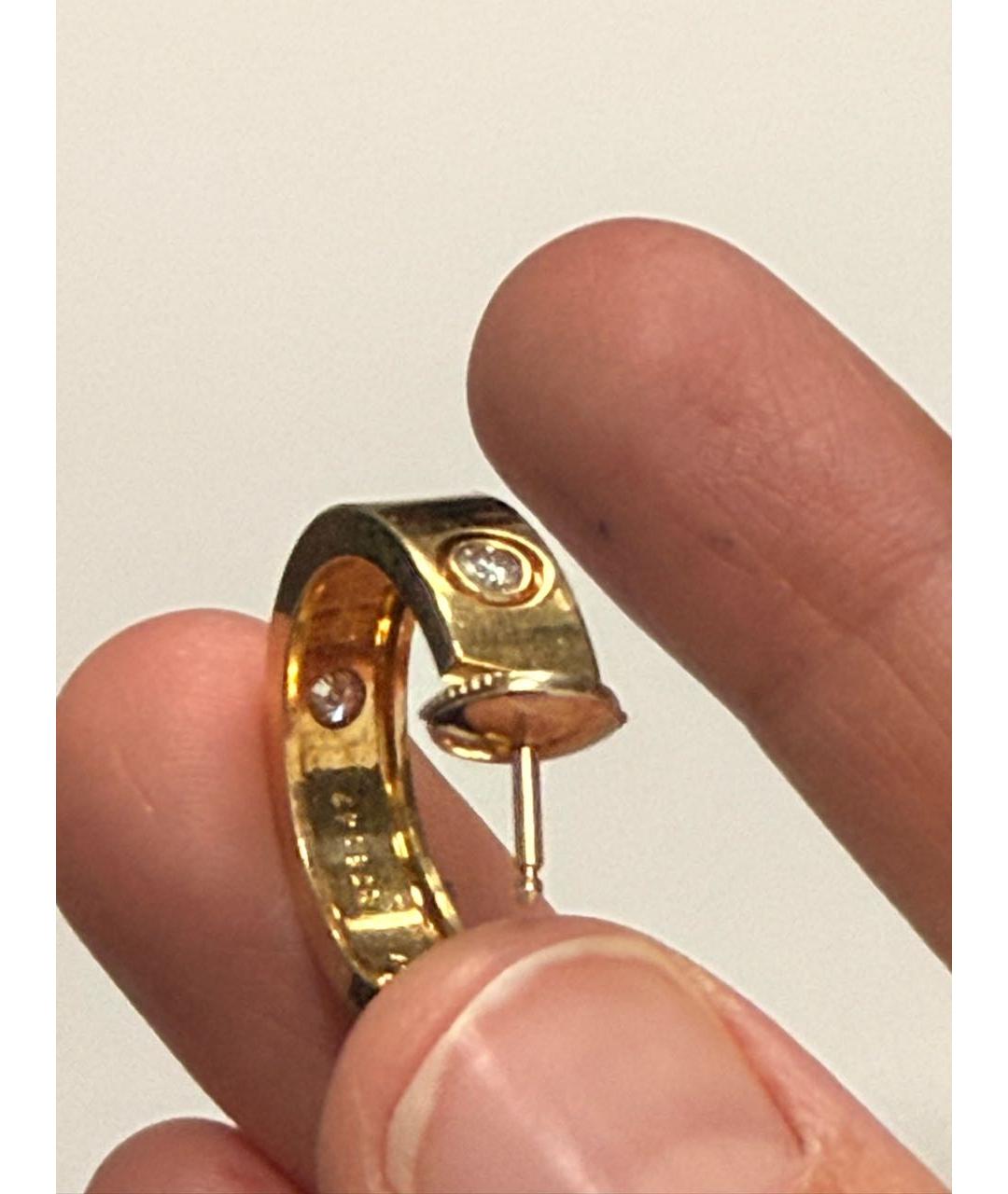 CARTIER Золотые серьги из желтого золота, фото 3