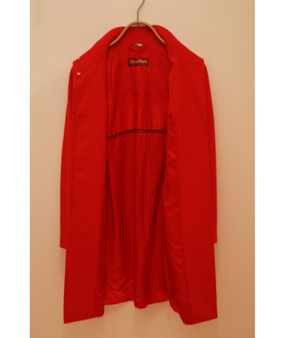 MAX MARA Коралловое шерстяное пальто, фото 3