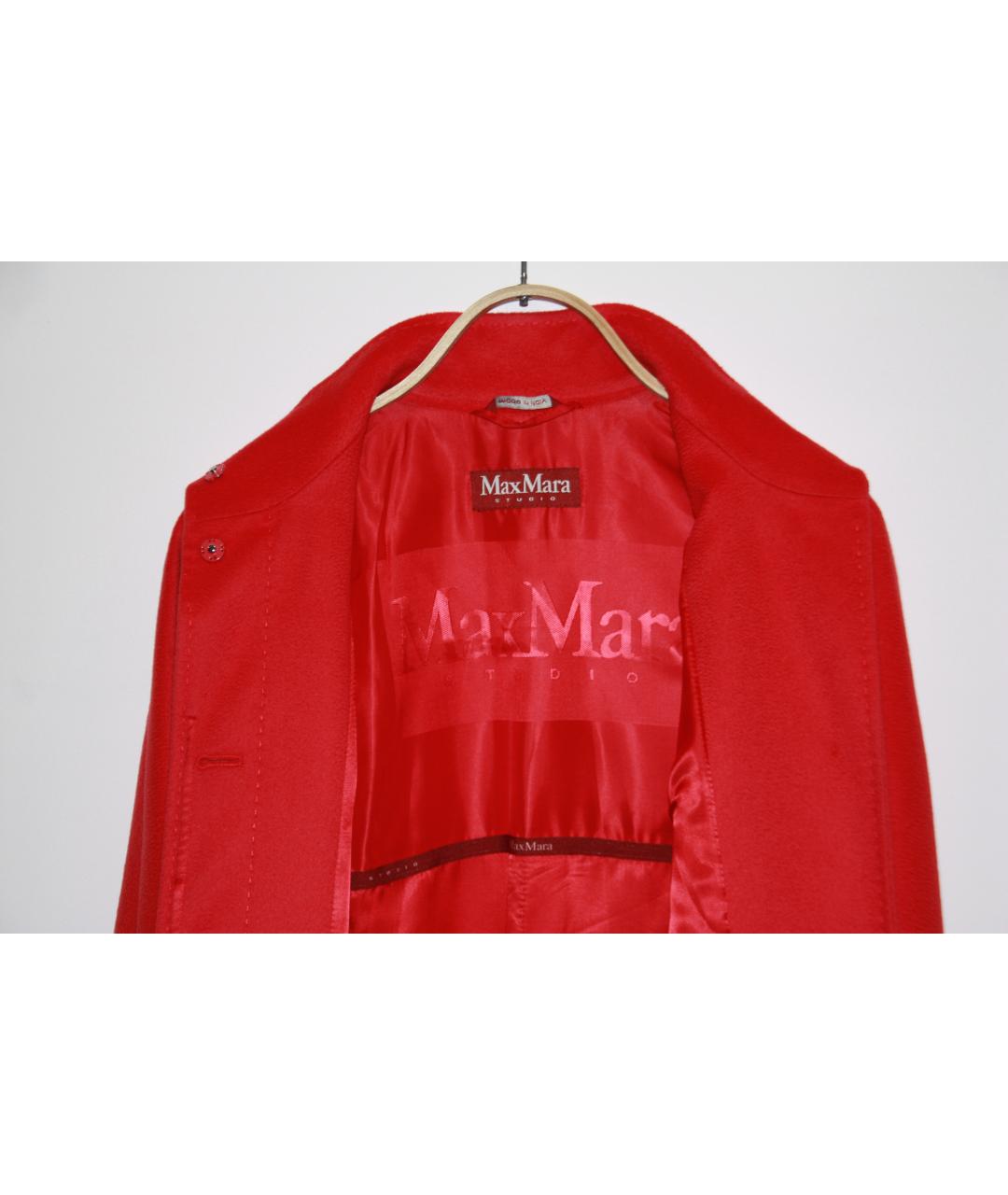 MAX MARA Коралловое шерстяное пальто, фото 2