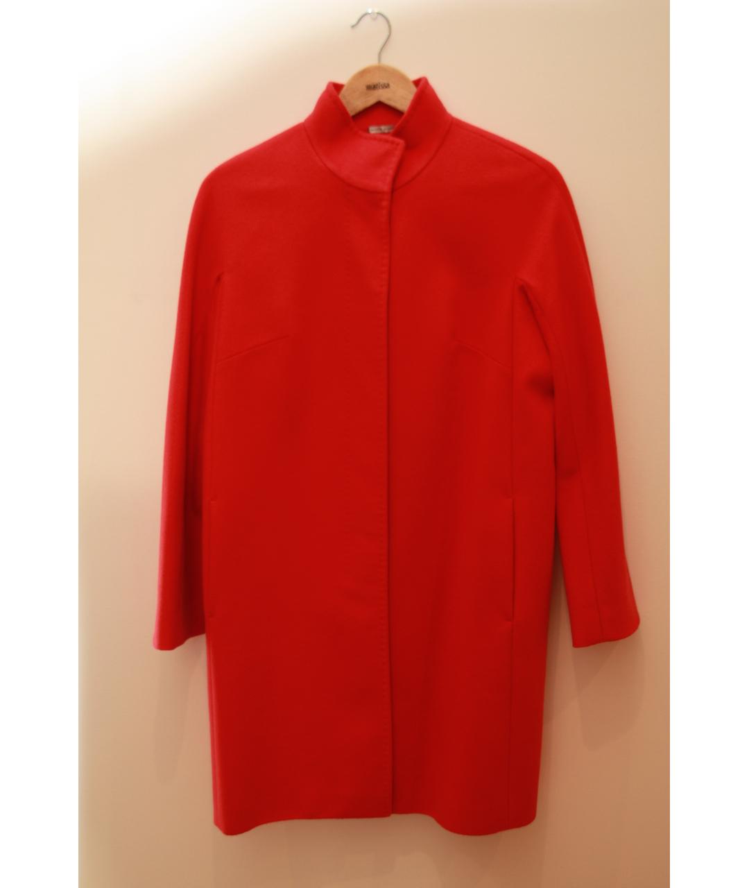 MAX MARA Коралловое шерстяное пальто, фото 5