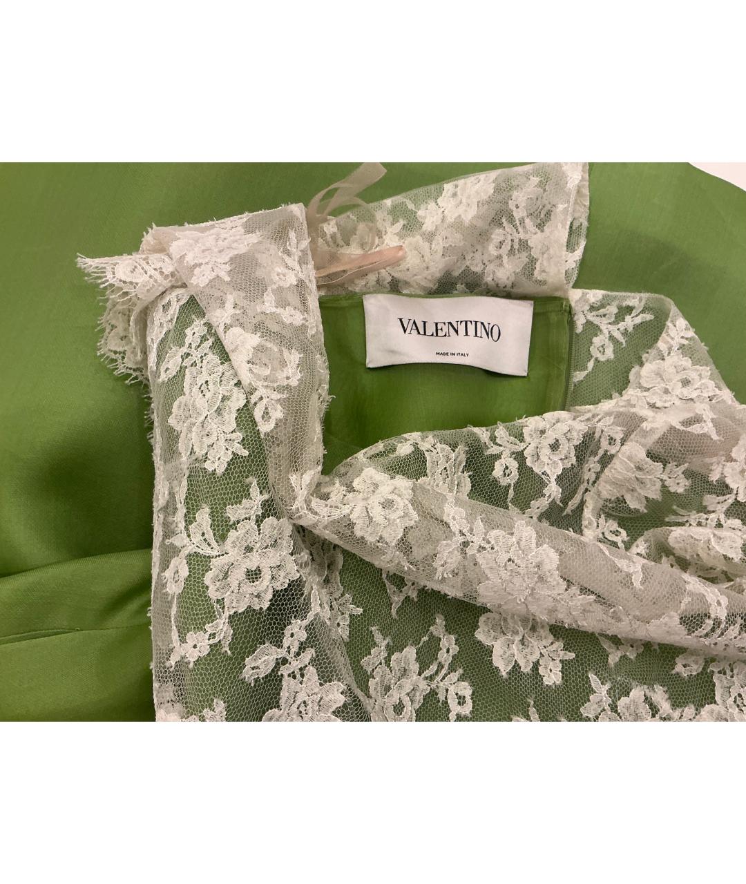 VALENTINO Мульти шелковое повседневное платье, фото 2