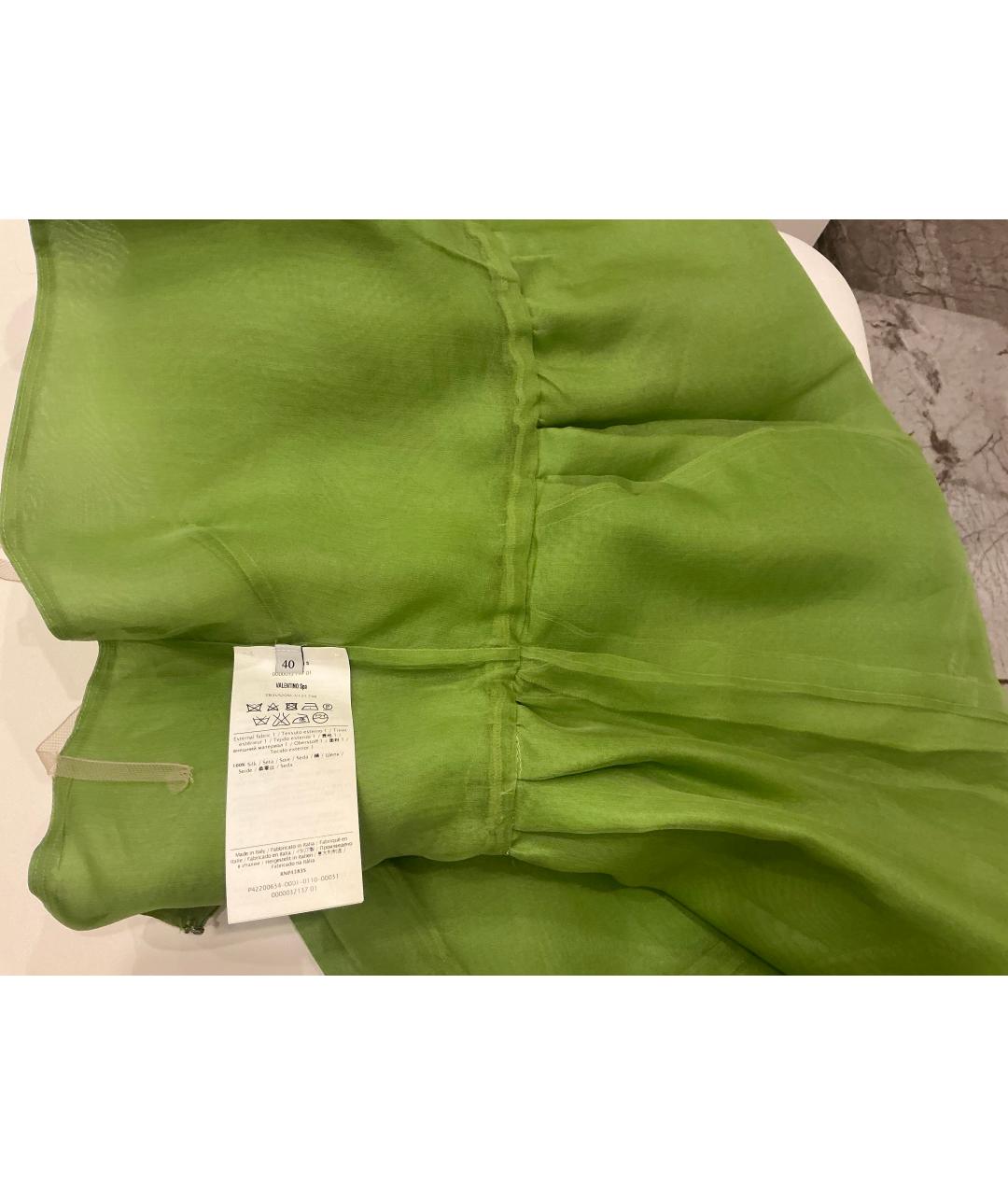 VALENTINO Мульти шелковое повседневное платье, фото 3