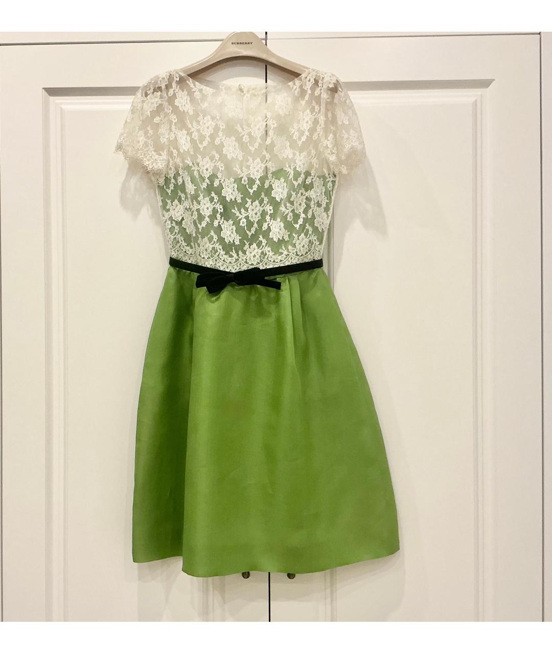 VALENTINO Мульти шелковое повседневное платье, фото 4