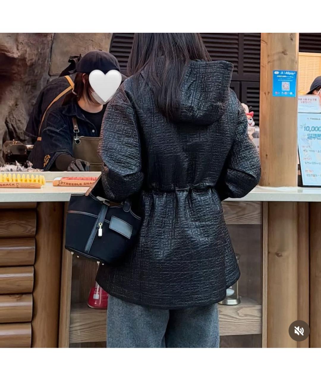 FENDI Черная полиэстеровая парка, фото 6