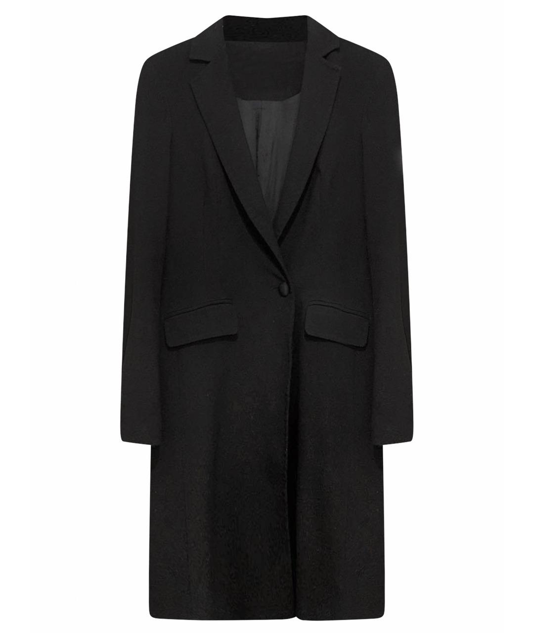 FABI Черное вискозное пальто, фото 1