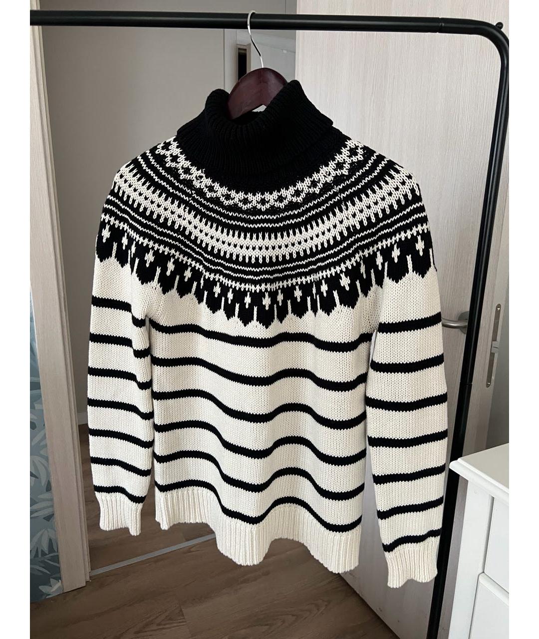 RALPH LAUREN Белый шерстяной джемпер / свитер, фото 5