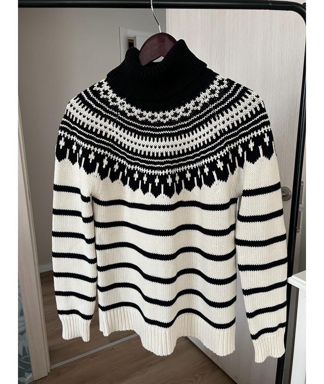 RALPH LAUREN Белый шерстяной джемпер / свитер, фото 2