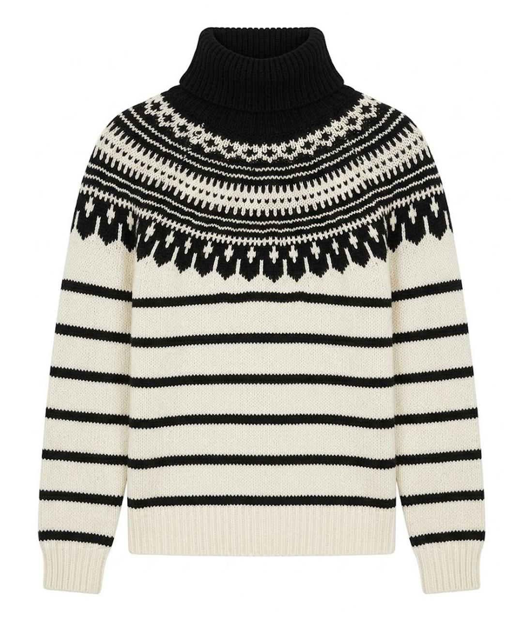 RALPH LAUREN Белый шерстяной джемпер / свитер, фото 1