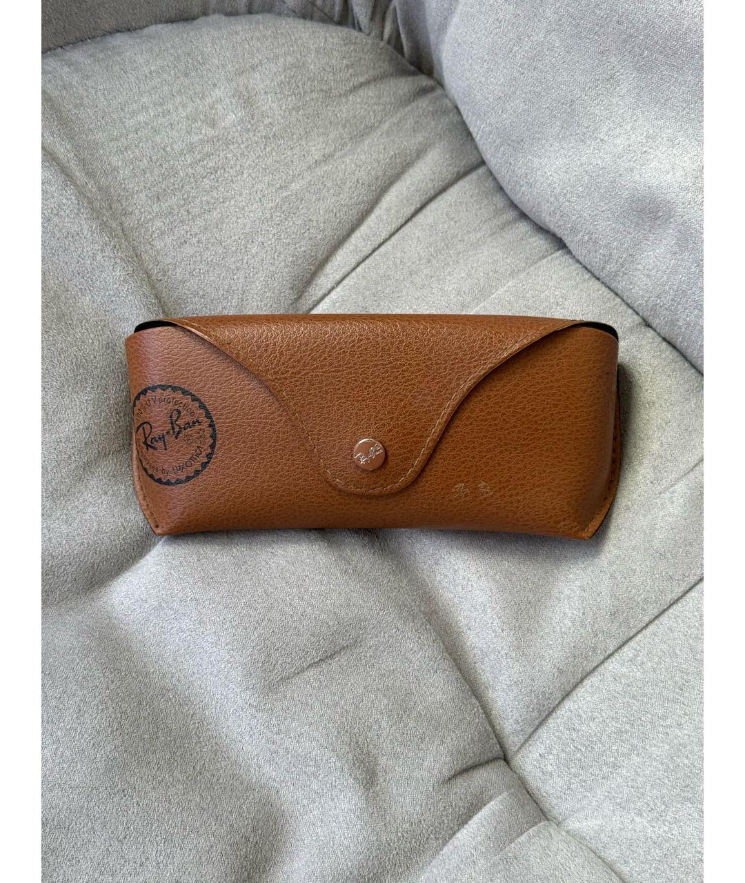 RAY BAN Черные пластиковые солнцезащитные очки, фото 4