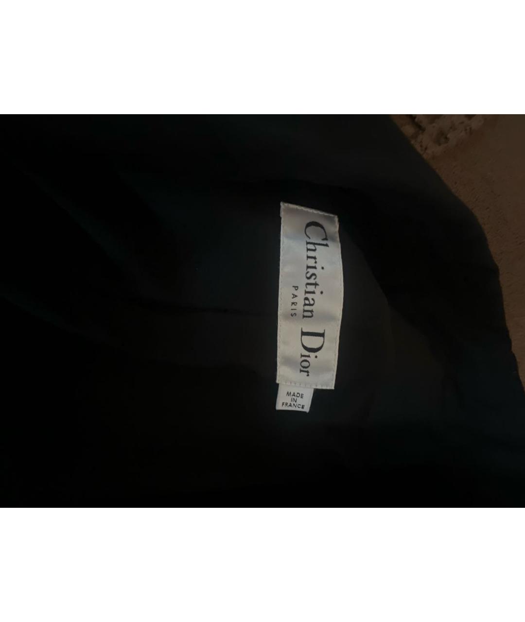 CHRISTIAN DIOR Черный шерстяной жакет/пиджак, фото 3
