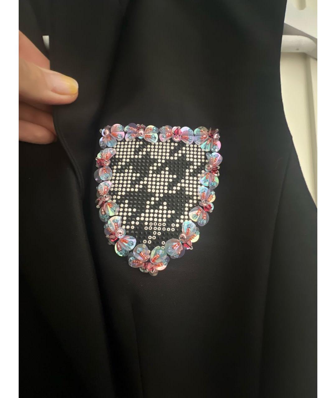 CHRISTIAN DIOR Черное шерстяное платье, фото 6