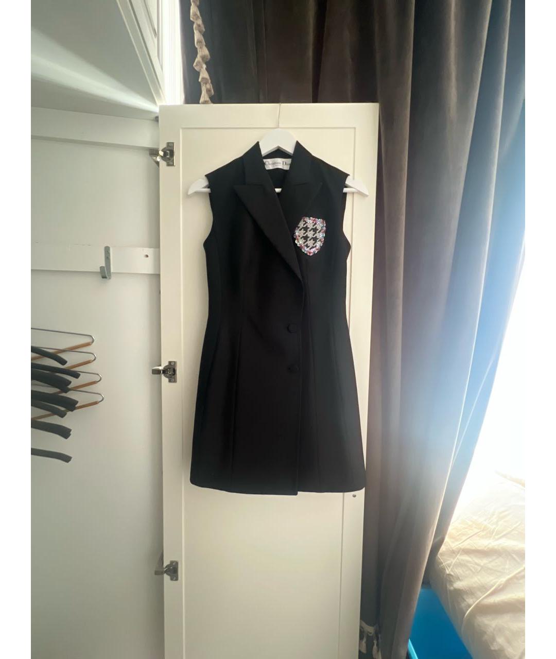 CHRISTIAN DIOR Черное шерстяное платье, фото 7