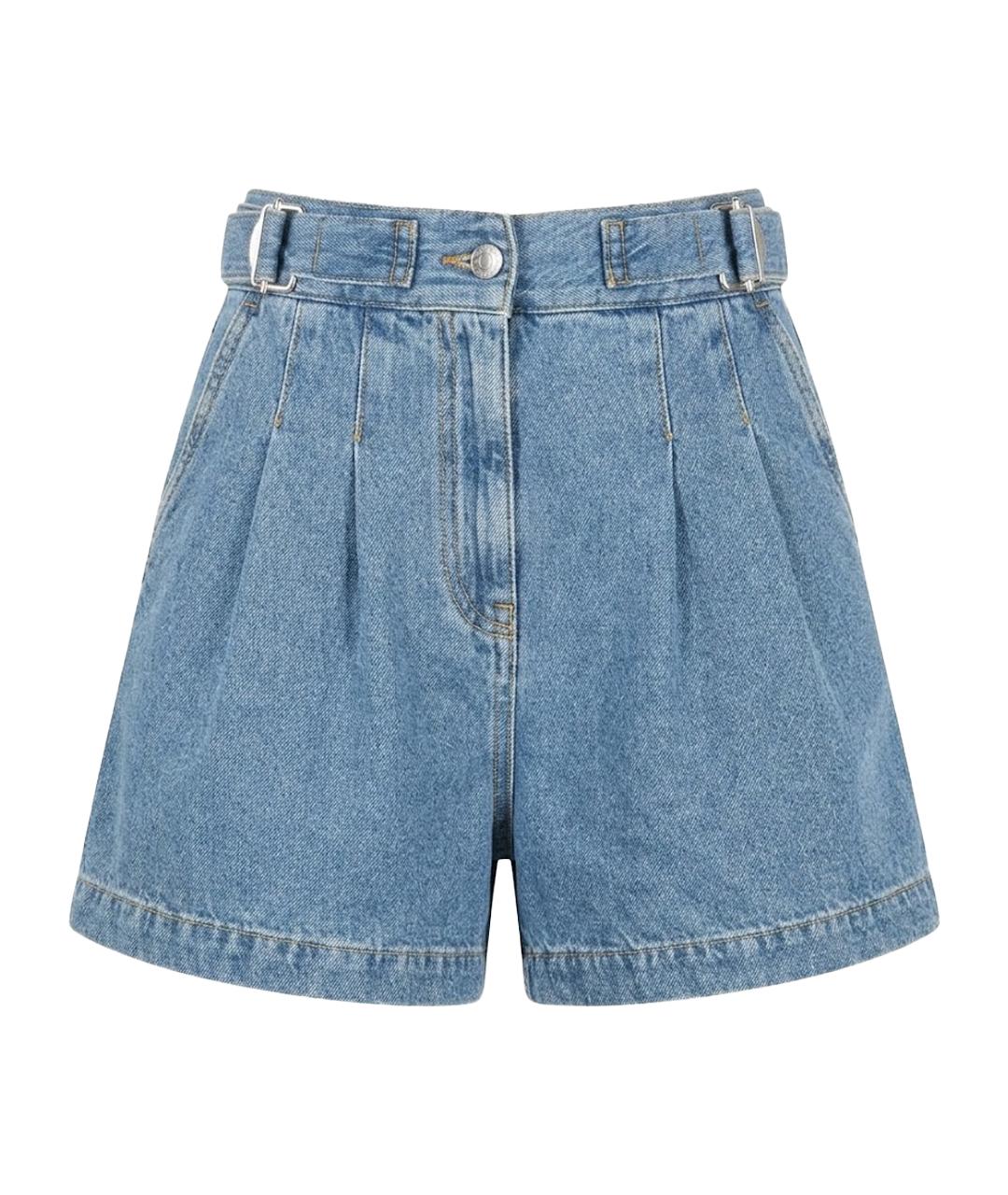 MSGM Синие хлопковые шорты, фото 1