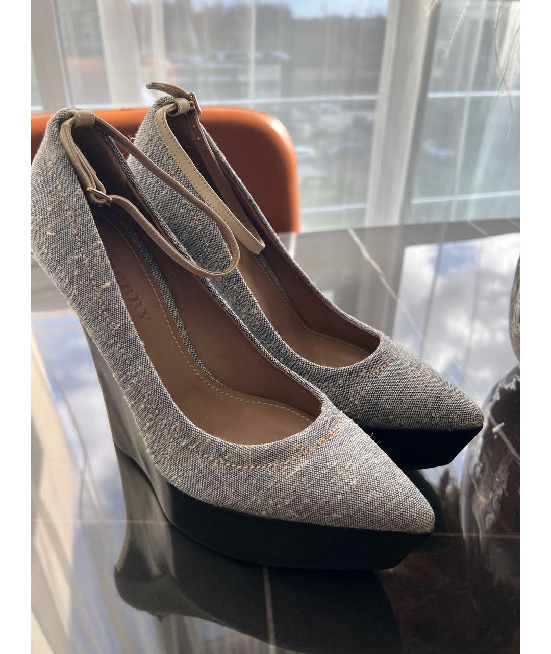 BURBERRY Мульти текстильные туфли, фото 7