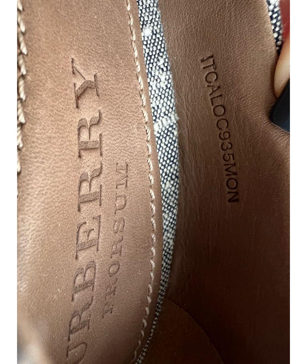 BURBERRY Мульти текстильные туфли, фото 5