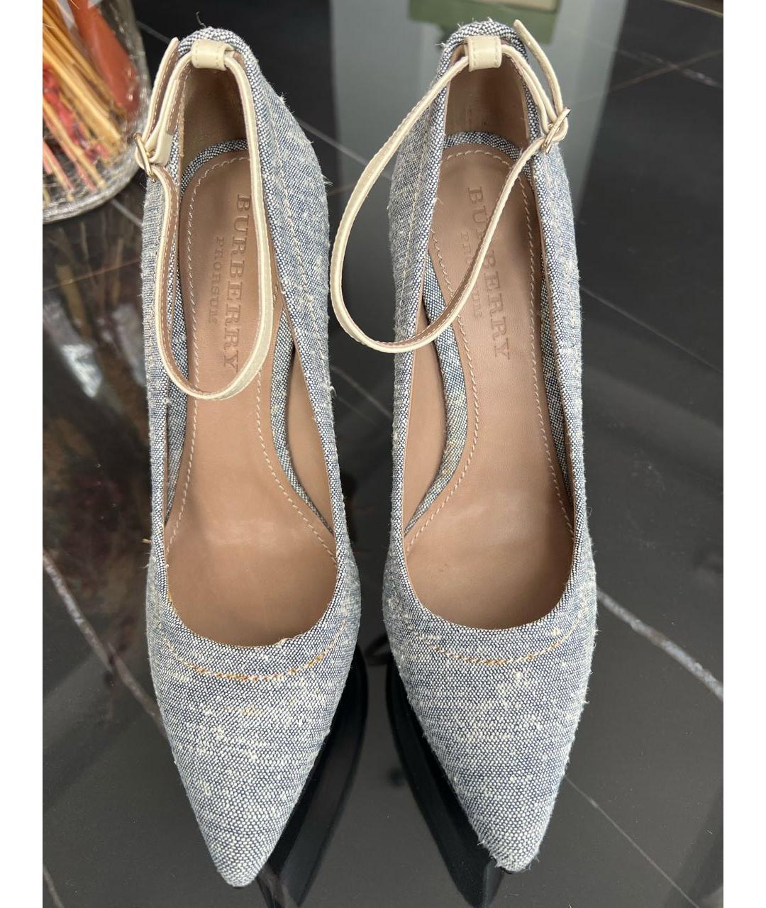 BURBERRY Мульти текстильные туфли, фото 2