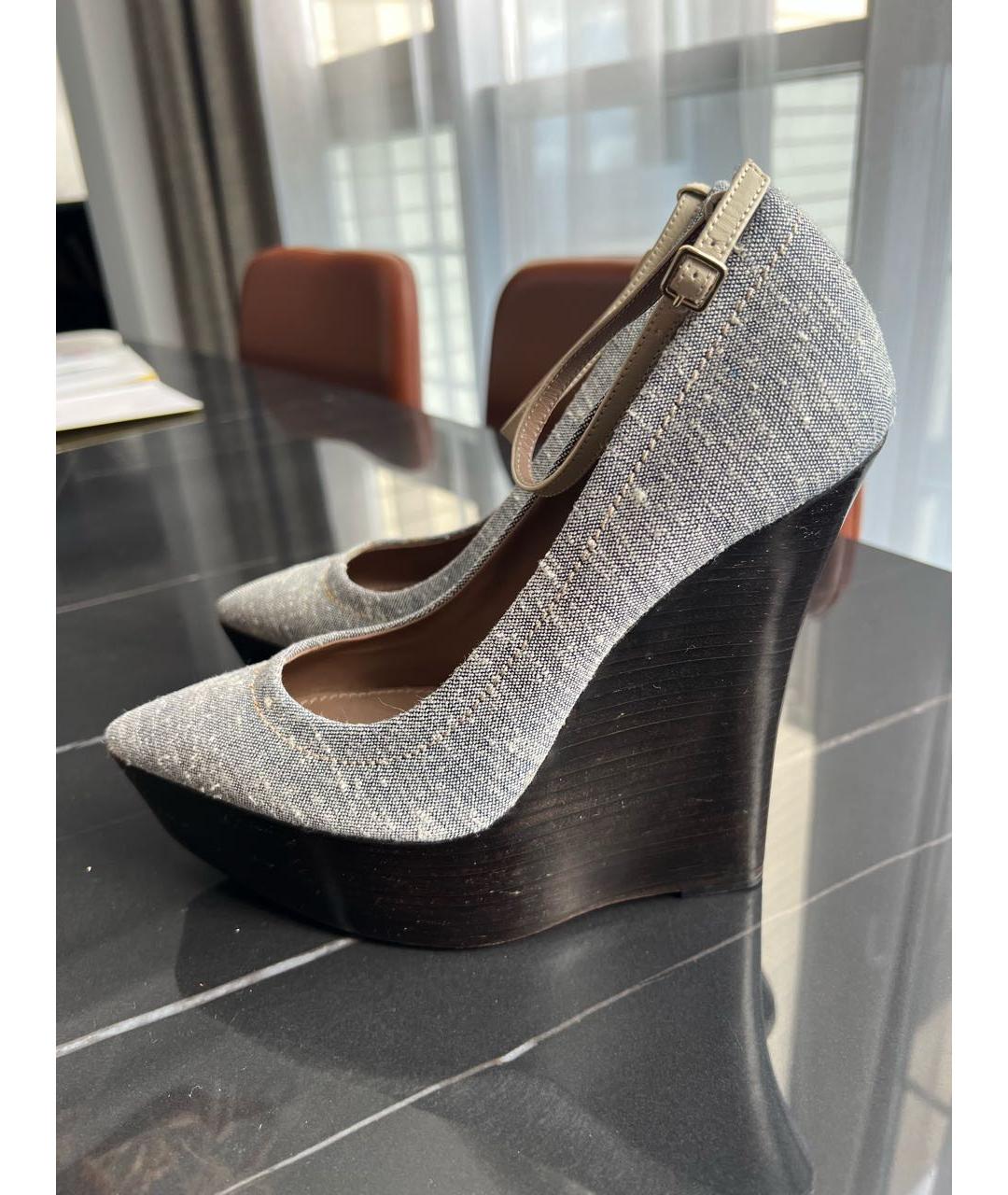 BURBERRY Мульти текстильные туфли, фото 8