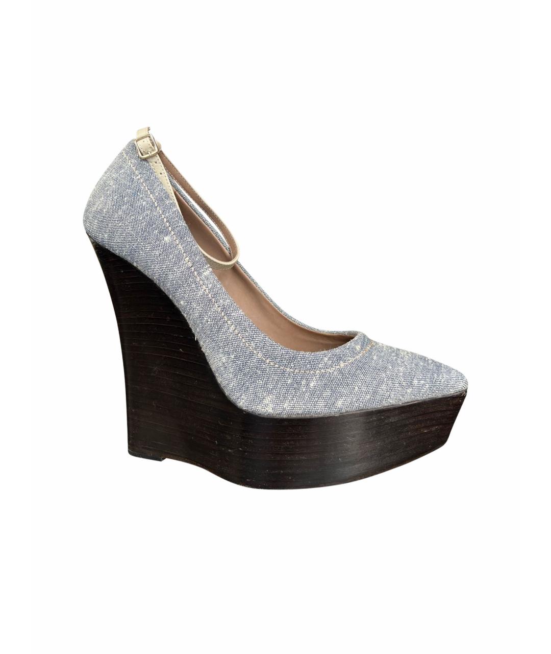 BURBERRY Мульти текстильные туфли, фото 1