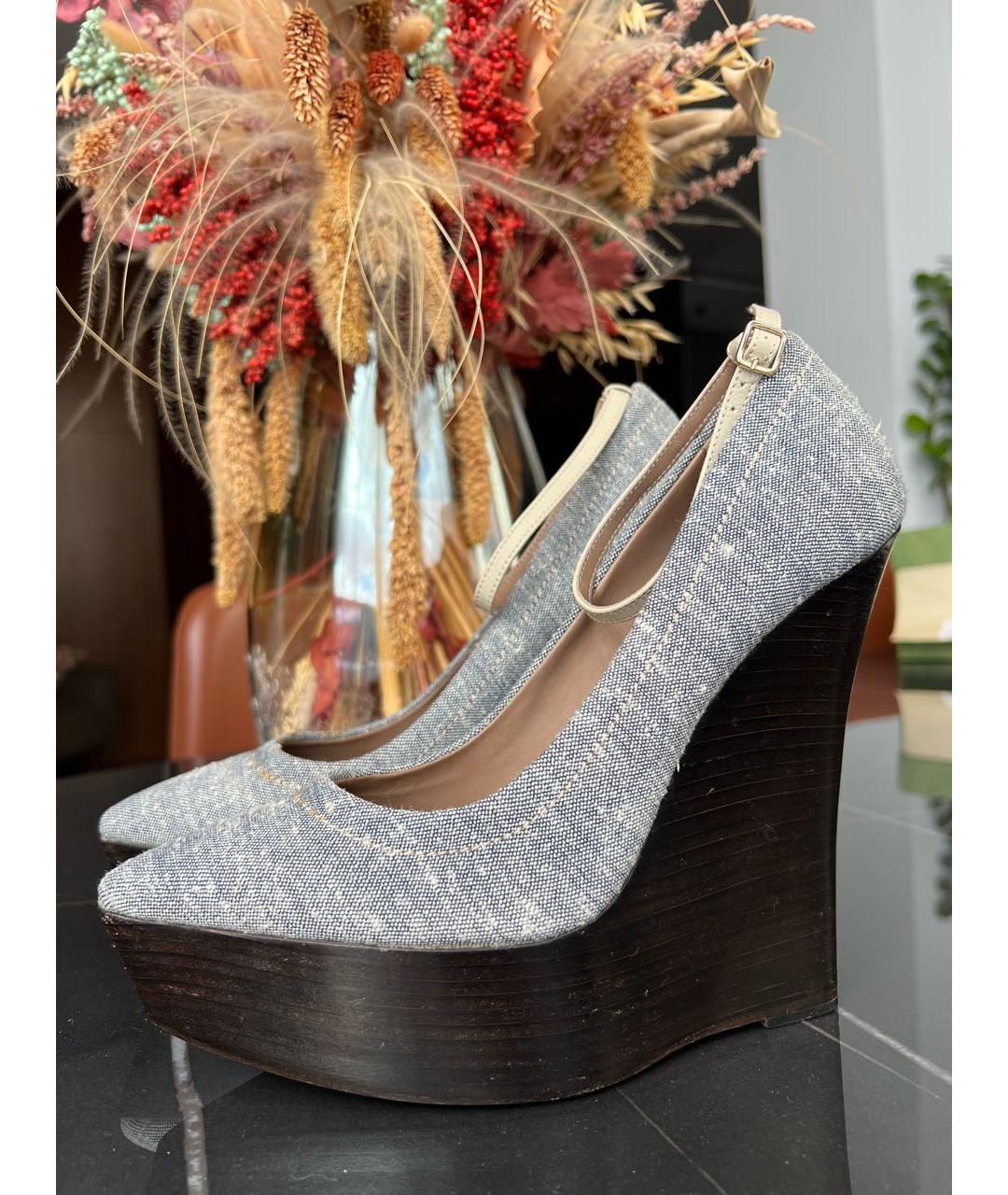 BURBERRY Мульти текстильные туфли, фото 9