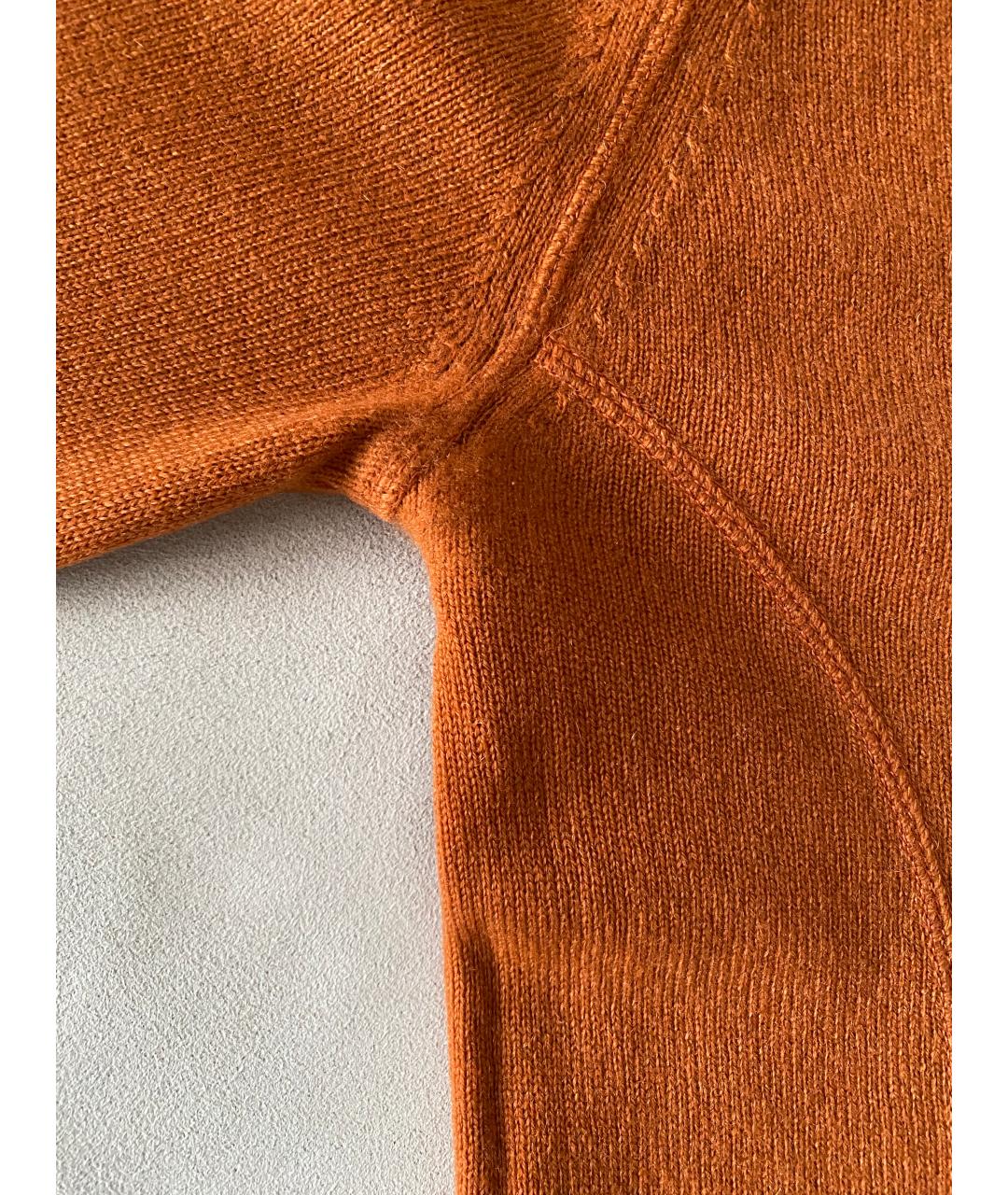 WEEKEND MAX MARA Оранжевый кашемировый джемпер / свитер, фото 4