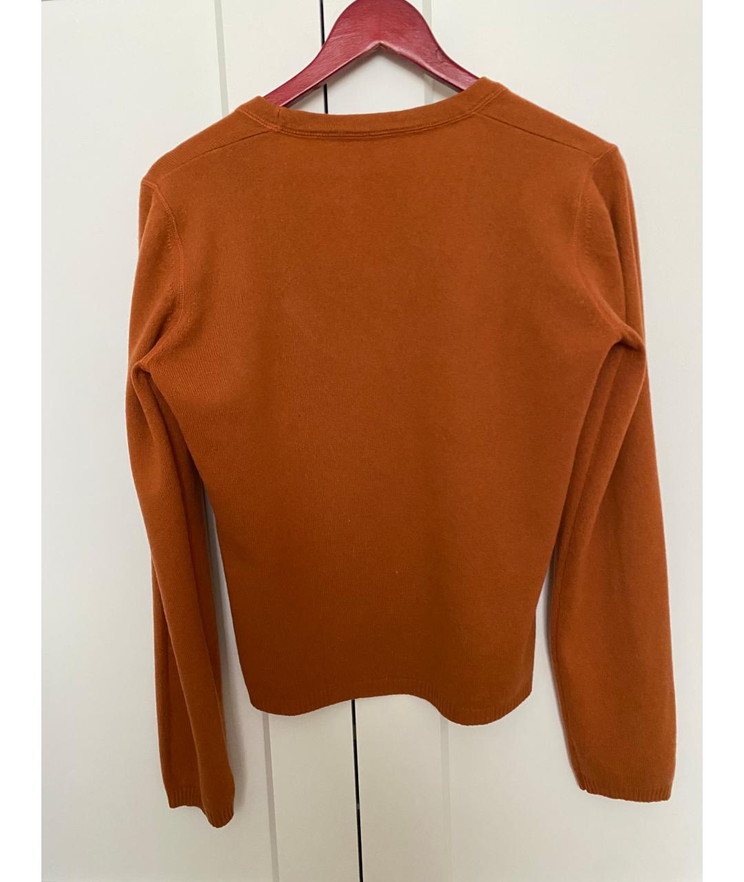 WEEKEND MAX MARA Оранжевый кашемировый джемпер / свитер, фото 2