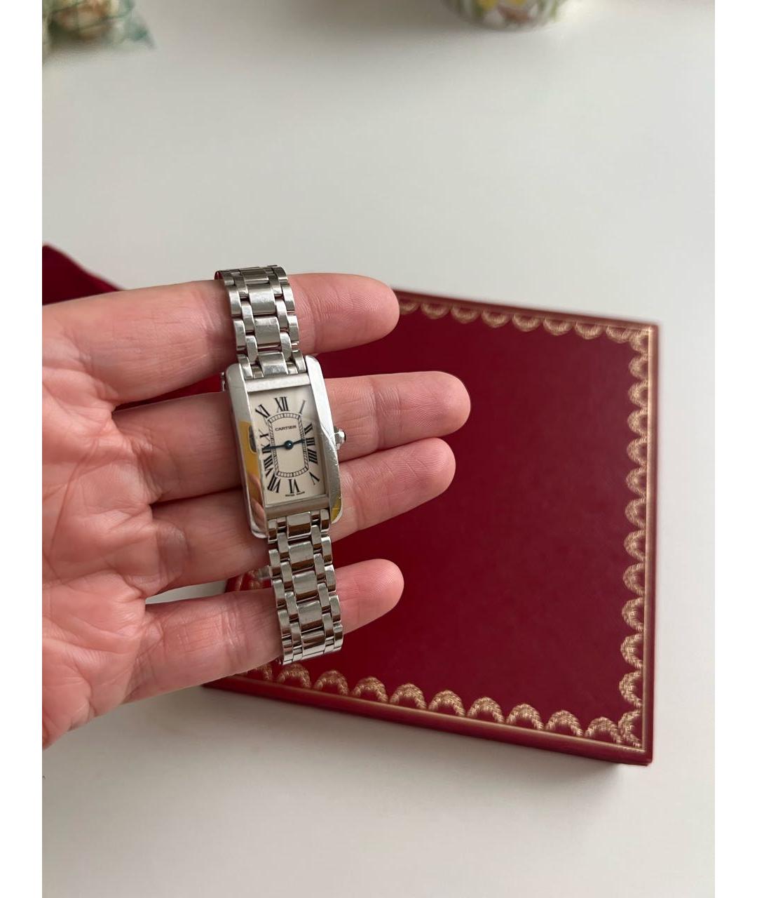 CARTIER Белые часы из белого золота, фото 4