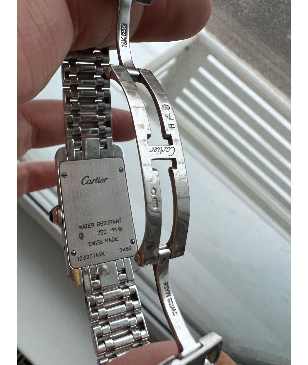 CARTIER Белые часы из белого золота, фото 3